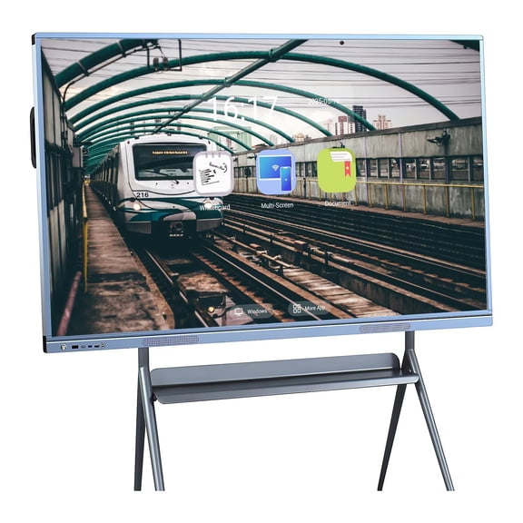 JYXCN Smart Board, 55 Inch Touch Screen All-in-One Digital Electronic Interactive Whiteboard and Smartboard, 4K Uhd Dual System for Office and Business Meeting Board