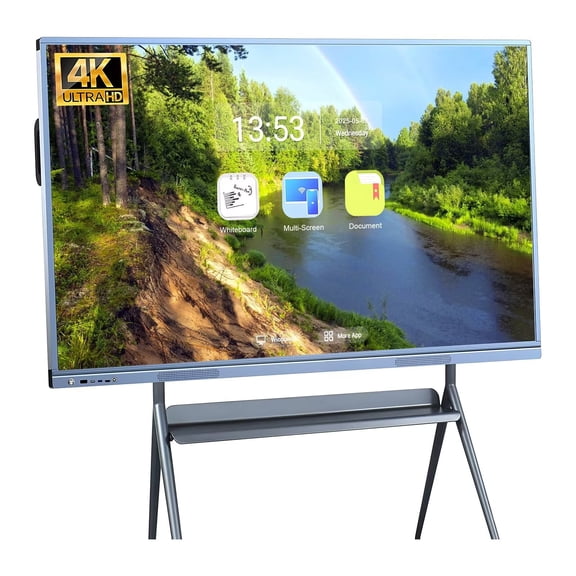 JYXCN Smart Board 55 Inch Touch Screen All-in-One Interactive Whiteboard with Dual System for Classroom, Office & Educational Presentations