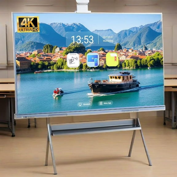 JYXCN Smart Board 55''Touch Screen Upgrade Your Space Now! All-in-One Computer with Dual System, Cloud Sharing for Dynamic Education, Interactive Meetings & Professional Presentations