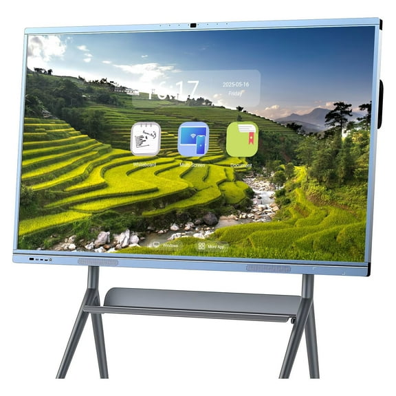 JYXCN Smart Board 65''Touch Screen Mirroring Reverse Control IR Wireless Presentation Boards for Digital Signage, School & Office