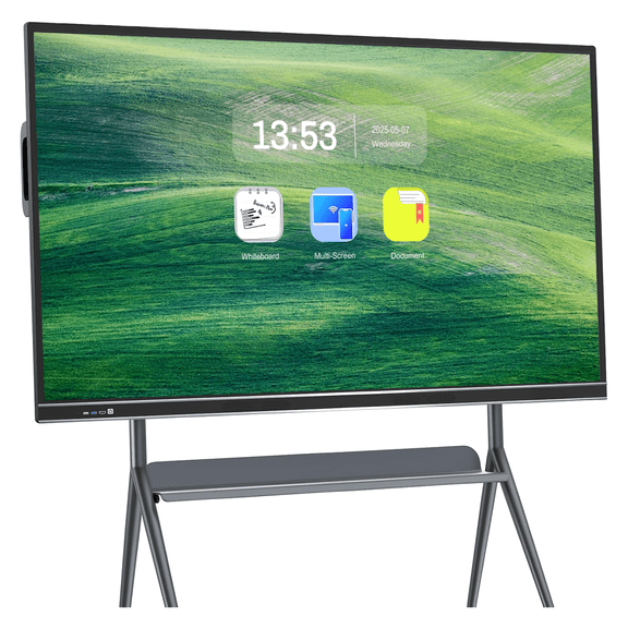 JYXCN Smart Board 75 Inch All-in-One Touch Screen, 4K Interactive Whiteboard with Dual System & Cloud Sharing Great for Classroom, Office & Presentations​
