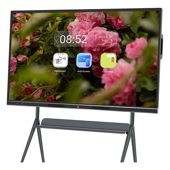 JYXCN Smart Board 75 Inch All-in-One Touch Screen Interactive Whiteboard with Dual System & Cloud Sharing for Office & Education Smart TVs
