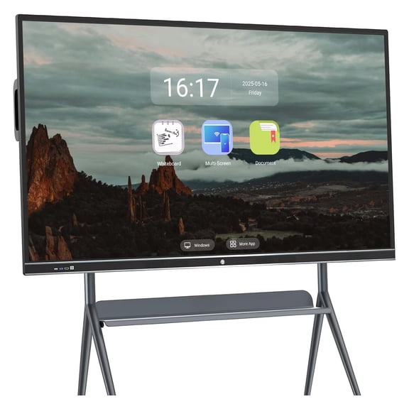 JYXCN Smart Board, 75 Inch Digital Electronic Whiteboard and Smartboard, Digital Calendar Touchscreen Monitor Player for Advertisin, 4K Monitor Touchscreen for Presentation