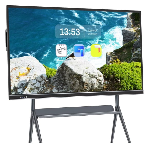 JYXCN Smart Board, 75 Inch Transform Learning & Meetings! Touch Screen All-in-One with Dual System & Cloud Sharing Digital Whiteboard for Education & Office