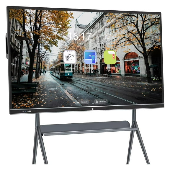 JYXCN Smart Board, 86 Inch Digital Electronic Whiteboard and Smartboard, Digital Calendar Touchscreen Monitor Player for Advertisin, 4K Monitor Touchscreen for Presentation