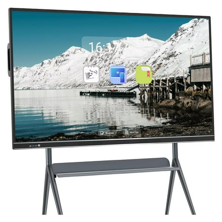 JYXCN Smart Board 86inch Pro Live Streaming Display, Screen Mirroring Reverse Control IR Touch Rotatable 4K Monitor Wireless 5G/WiFi Connectivity for Digital Signage, School & Conferences