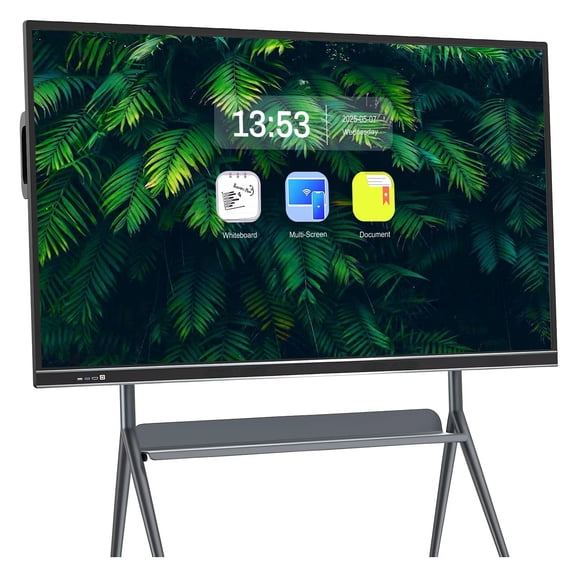 JYXCN Smart Board, Enhance Learning & Collaboration! 75 Inch All-in-One Touch Screen Interactive Whiteboard with Dual System & Cloud Sharing Perfect for Office & Education