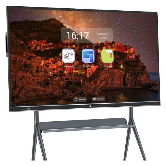 JYXCN Smart Board Interactive Whiteboard, 86 Inch Electronic Calendar for Family, 4K Monitor Wireless Projection Player for Advertisin and Business