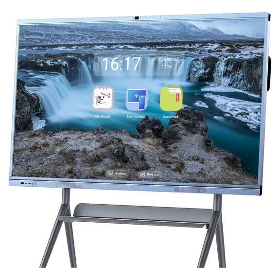 JYXCN Smart Boards 65inch Electronic Whiteboard Reverse Control IR Rotatable 4K Monitor Wireless Presentation Boards for Digital Signage, School & Office