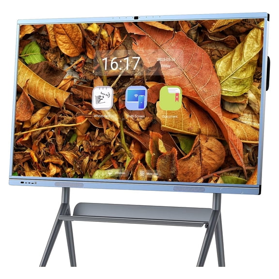 JYXCN Smart Boards 65inch Pro Live Streaming Display, Screen Mirroring Reverse Control IR Touch Rotatable 4K Monitor Wireless 5G/WiFi Connectivity for Digital Signage, School & Conferences