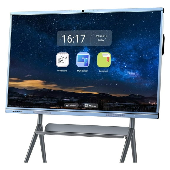 JYXCN Smart Boards 65inch Reverse Control IR Rotatable 4K Monitor Wireless Presentation Boards for Digital Signage, School & Office