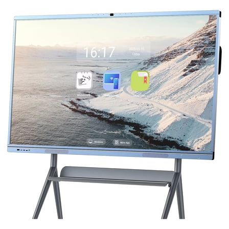 JYXCN Smart Displays 65inch Pro Live Streaming Display, Screen Mirroring Reverse Control IR Touch Rotatable 4K Monitor Wireless 5G/WiFi Connectivity for Digital Signage, School & Conferences
