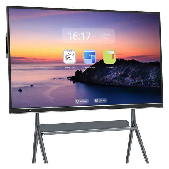 JYXCN Smartboard 75inch Pro Reverse Control IR Touch Rotatable 4K Monitor Wireless 5G/WiFi Connectivity for Digital Signage, School & Conferences