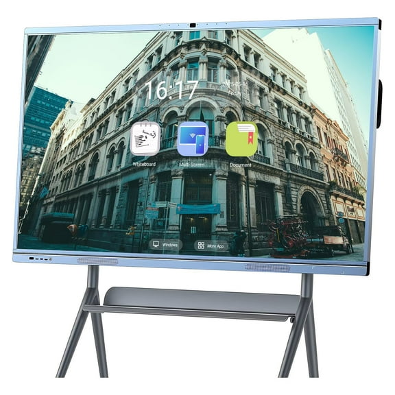 JYXCN Touch Screen Board, 65 Inch Smart Board Digital Electronic Whiteboard and Smartboard 4K Uhd Built-In Camera Multi-Touch Player for Advertisin