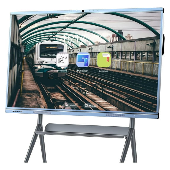 JYXCN Touch Screen Board, 65 Inch Smart Board Digital Electronic Whiteboard and Smartboard 4K Uhd Built-In Camera Player for Advertisin