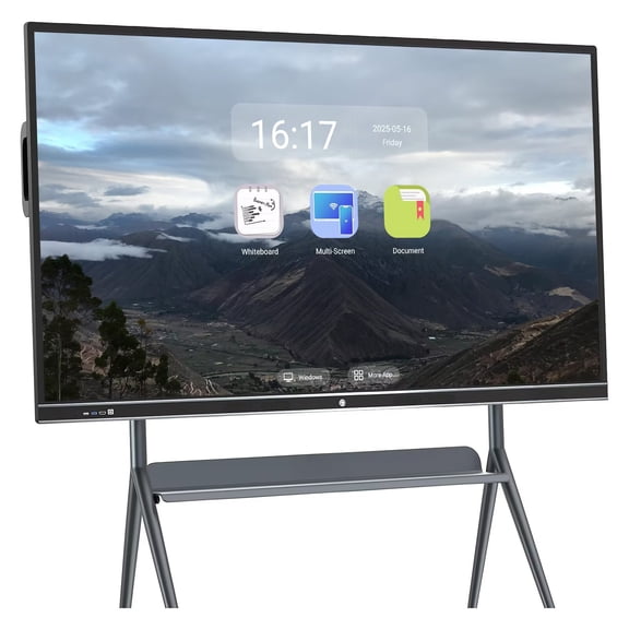 JYXCN Touch Screen Board, 86 Inch Digital Electronic interactive Whiteboard and Smartboard, 4K Monitor dual system Touchscreen for Presentation and Player for Advertisin