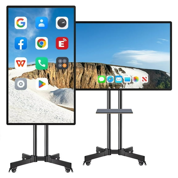 JYXOIHUB 2K Smart Board 49 Inch Interactive, All-in-One Touch Screen Computer with Dual System & Cloud Sharing Ideal for Classroom, Office & Educational Presentations(Include Wall Mount)