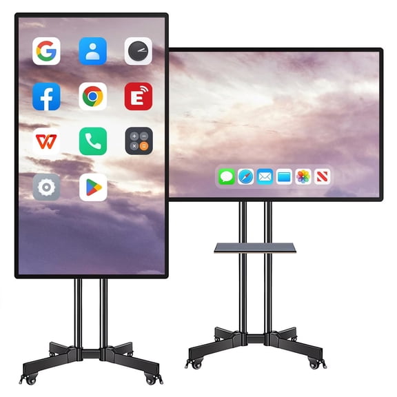 JYXOIHUB 49" 2K Smart Board, Multi-Touch Whiteboard Dual OS & Wireless Sharing Smartboard Interactive Display for Education Training, Offices(Include Wall Mount)