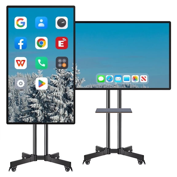 JYXOIHUB 49" 2K Touch Screen Smart Board, Dual OS Digital Interactive Whiteboard for Classroom, Office and Advertising(Include Wall Mount)