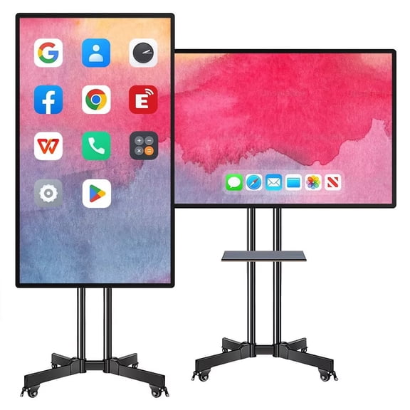 JYXOIHUB Smart Boards 49 Inch 4K Wireless Touch Screen Mirroring Digital Whiteboard for Live Streaming & Ads, Smartboard for Classroom and Office (Wall-Mounte)