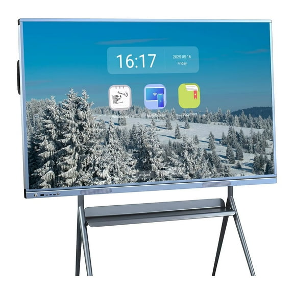 JYXOIHUB 4K Smart Board 55 Inch All-in-One Touch Screen, Interactive Whiteboard with Dual System & Cloud Sharing Great for Classroom, Office & Presentations(Include Wall Mount)