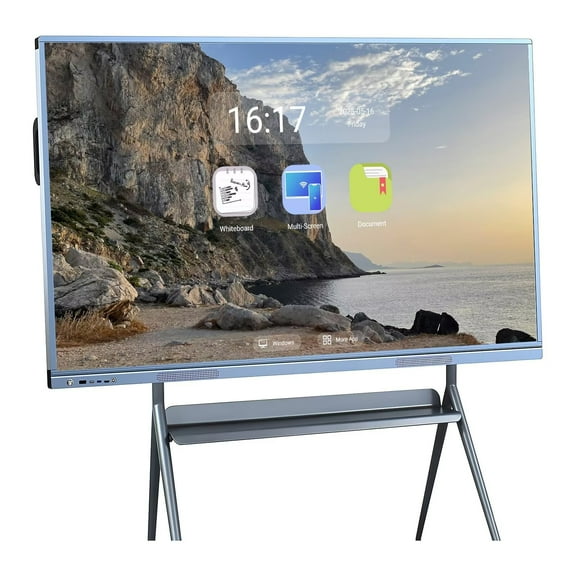 JYXOIHUB 4K Smart Board 55 Inch Interactive Whiteboard, All-in-One Touch Screen Computer with Dual System & Cloud Sharing Perfect for Classroom, Office & Presentations(Include Wall Mount)