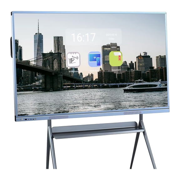 JYXOIHUB 4K Smart Board 55 Inch Touch Screen All-in-One, Interactive Whiteboard with Dual System & Cloud Sharing Ideal for Classroom, Office & Educational Presentations(Include Wall Mount)