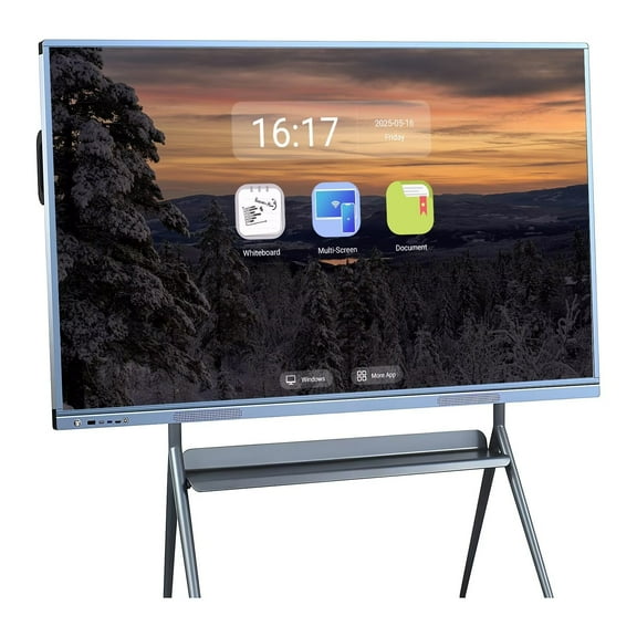 JYXOIHUB 4K Smart Board 55 Inch Touch Screen Computer, Boost Productivity! All-in-One Interactive Whiteboard with Dual System & Cloud Sharing for Education & Conferences(Include Wall Mount)