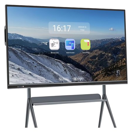JYXOIHUB 4K Smart Board 86 Inch Interactive All-in-One Computer, Touch Screen with Dual System & Cloud Sharing For Classroom, Office & Presentations(Include Wall Mount)