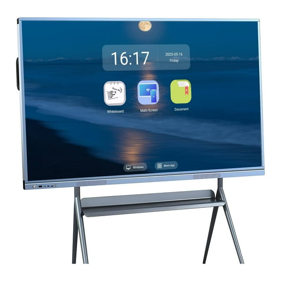 JYXOIHUB 55" 4K Smart Board, Multi-Touch Whiteboard Dual OS & Wireless Sharing Smartboard Interactive Display for Education Training, Offices(Include Wall Mount)