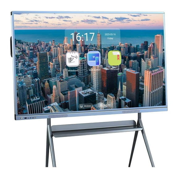 JYXOIHUB 55" 4K UHD Interactive Whiteboard, Touch Screen Digital Electronic Calendar All-In-One Smartboard Multi-Touch Display for Classroom Learning(Include Wall Mount)