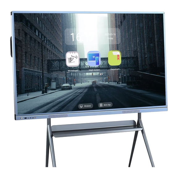 JYXOIHUB 55 inch Interactive Whiteboard Screen Mirroring Reverse Control IR Touch Wireless 5G/WiFi Connectivity for Digital Signage, Classrooms & Conferences