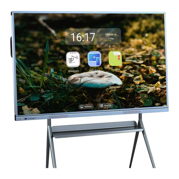 JYXOIHUB 55 inch Pro Smart Board Electronic Whiteboard Reverse Control IR Touch Rotatable 4K Monitor Wireless 5G/WiFi Connectivity for Digital Signage, Classrooms & Conferences