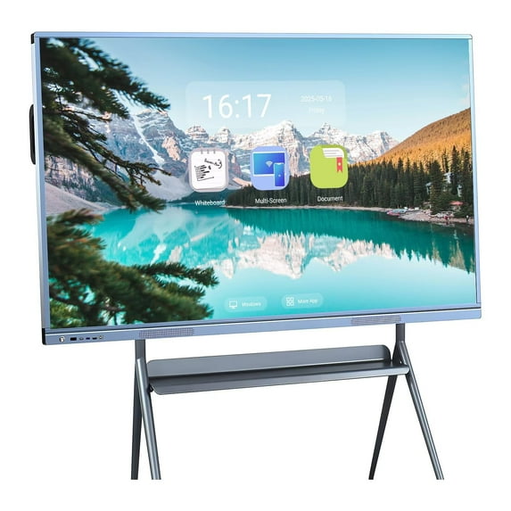 JYXOIHUB 55 inch Smart Boards Screen Mirroring Reverse Control IR Touch Wireless 5G/WiFi Connectivity for Digital Signage, Classrooms & Conferences