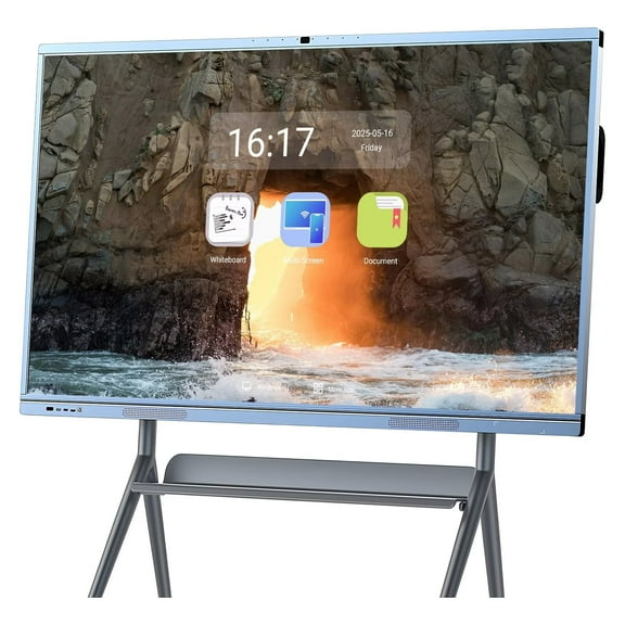 JYXOIHUB 65 Inch Interactive Smart Board, 4K UHD Touchscreen Dual OS Digital Whiteboard for Teaching, Meetings and Digital Signage(Include Wall Mount)