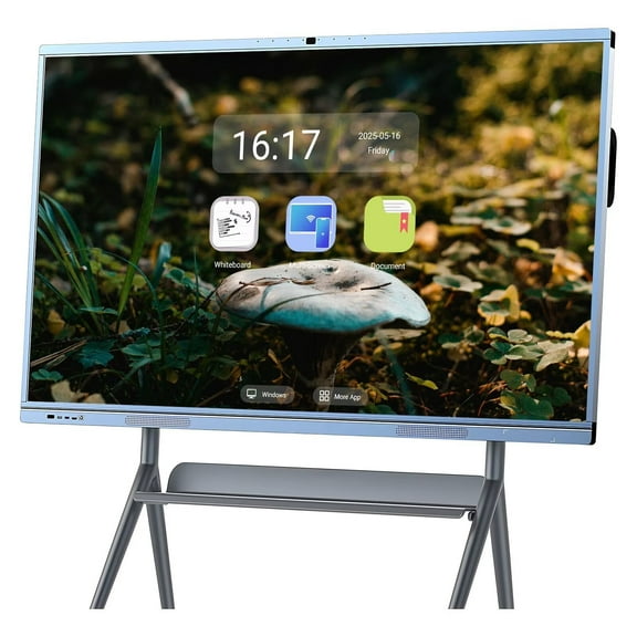JYXOIHUB 65 inch Pro Smart Board Electronic Whiteboard Reverse Control IR Touch Rotatable 4K Monitor Wireless 5G/WiFi Connectivity for Digital Signage, Classrooms & Conferences