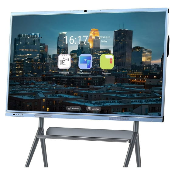JYXOIHUB 65inch Interactive Whiteboard Screen Mirroring Reverse Control IR Touch Wireless 5G/WiFi Connectivity for Digital Signage, Classrooms & Conferences