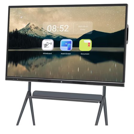 JYXOIHUB 86" Smart Board 4K Pro Touch Interactive Wireless Presentation Screen QR Sharing for Classroom Office(Include Wall Mount)