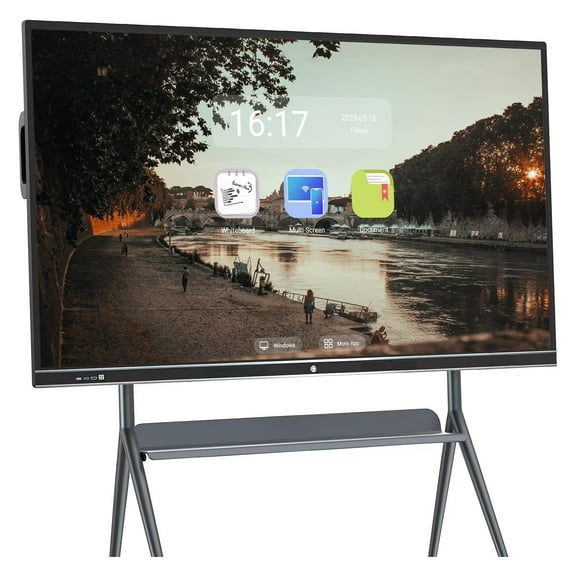 JYXOIHUB Digital electronic calendar, 86 Inch multi-touch Smart TVs for office, Family and classroom, built-in camera 4K Monitor Wireless Projection Player for Advertisin and Business