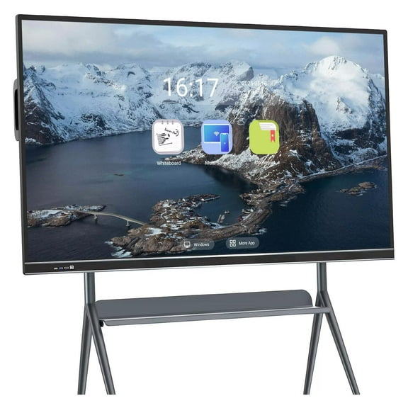 JYXOIHUB 86" Touch Screen Smart Board, 2160p Interactive Whiteboard for School, Office & Training(Include Wall Mount)