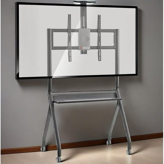 JYXOIHUB All-Terrain Interactive Whiteboard Stand | 42-75 Inch Range, Off-Road Wheels