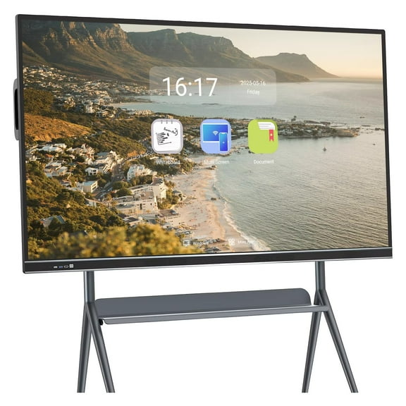 JYXOIHUB Digital Smart Whiteboard, 86''Smart TVs, 4K UHD Interactive Whiteboard, All in One Smartboard for Office Built in Dual System for Classroom