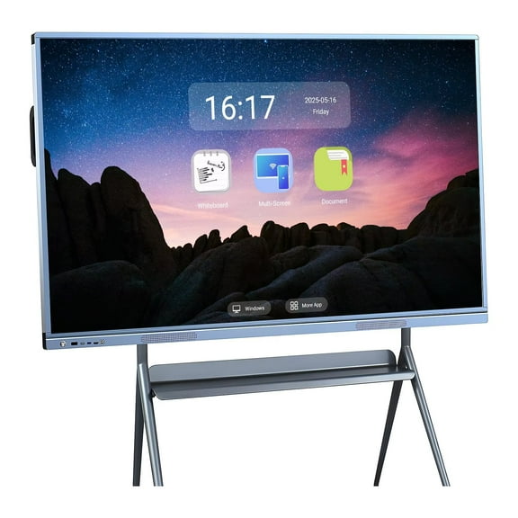 JYXOIHUB Interactive Smart Board 55", 4K Touch Screen Digital Electronic Calendar All-In-One Smartboard Touchscreen Dual OS for School & Business(Include Wall Mount)