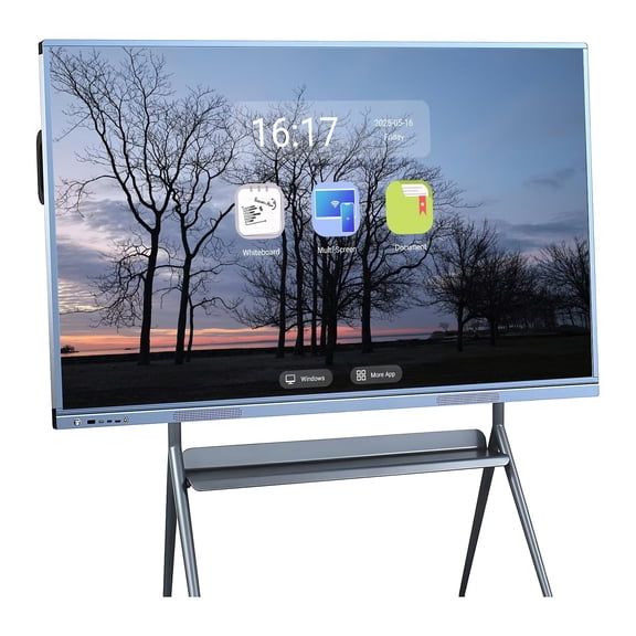 JYXOIHUB Interactive Smart Board 55 Inch, All-in-One Touch Screen Interactive Whiteboard with Dual System & Cloud Sharing - Ideal for Office, Education & Presentations(Include Wall Mount)