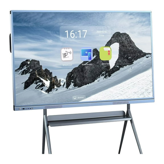 JYXOIHUB Interactive Whiteboard 55inch Screen Mirroring Reverse Control IR Touch Wireless 5G/WiFi Connectivity for Digital Signage, Classrooms & Conferences