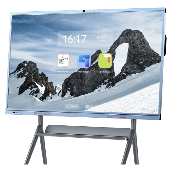JYXOIHUB Interactive Whiteboard 65inch Screen Mirroring Reverse Control IR Touch Wireless 5G/WiFi Connectivity for Digital Signage, Classrooms & Conferences