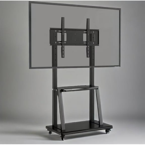 JYXOIHUB Mobile Interactive Whiteboard Stand | 40-86 Inch Compatibility, Collapsible Frame, Blue Wheels