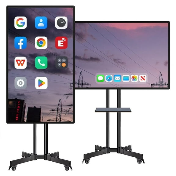 JYXOIHUB Smart Boards 49 Inch 4K Wireless Touch Screen Mirroring Digital Whiteboard for Live Streaming & Ads, Smartboard for Classroom and Office (Wall-Mounte)