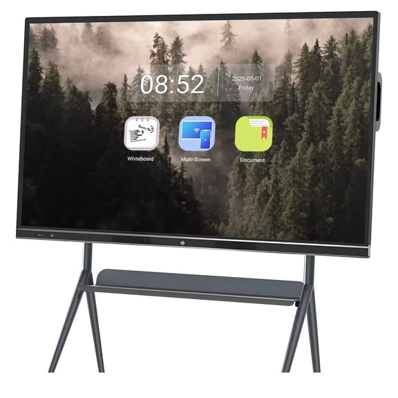 JYXOIHUB Smart Board 4K Video Conference Touch Interactive Board 86" All-in-One Wireless Collaboration Display for Classroom Office(Include Wall Mount)