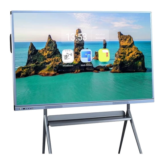 JYXOIHUB Smart Board 55 Inch4K Multi-Touch for 6.5ms Response Time for Stock Exchange/Trading/Classroom